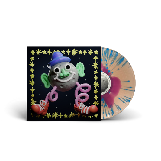Carpe Diem, Moonman (Nectarine Beams -  Transparent Orange & Hot Pink w/ Electric Blue Splatter)